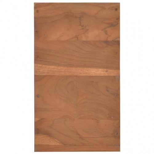 Sengebord i massivt teaktræ 20 × 35 × 50 cm - med skuffe og hylde