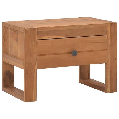 Sengebord 50x30x35 cm massivt teaktræ