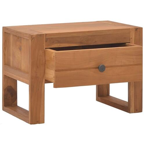 Sengebord 50x30x35 cm massivt teaktræ