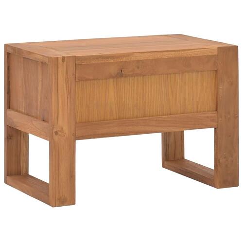 Sengebord 50x30x35 cm massivt teaktræ