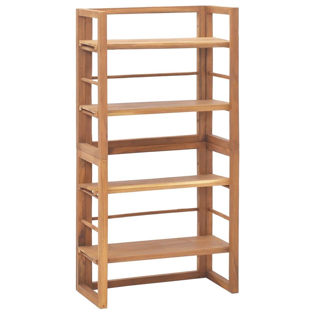 Reol 60x30x120 cm massivt teaktræ