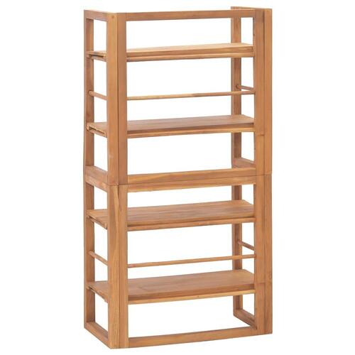 Reol 60x30x120 cm massivt teaktræ