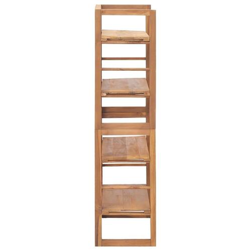 Reol 60x30x120 cm massivt teaktræ