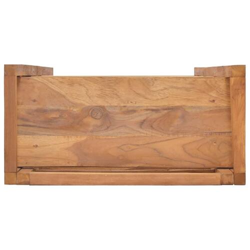 Reol 60x30x120 cm massivt teaktræ