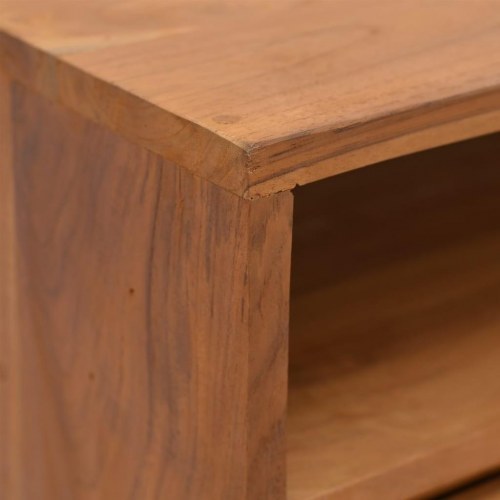Konsolbord 80x30x80 cm massivt teaktræ