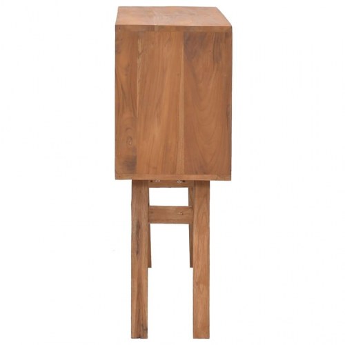 Konsolbord 80x30x80 cm massivt teaktræ