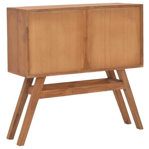 Konsolbord 80x30x80 cm massivt teaktræ