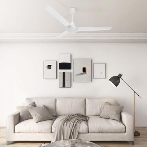 Loftventilator 142 cm hvid