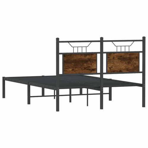 Sengeramme 120 x 190 cm uden madras - røget eg