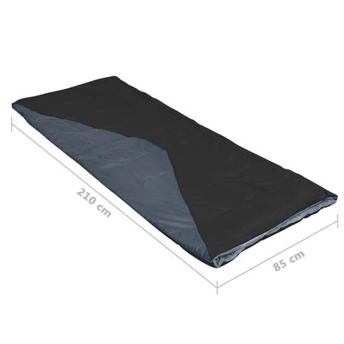 Soveposer 2 stk. 1100 g 10 °C rektangulær sort