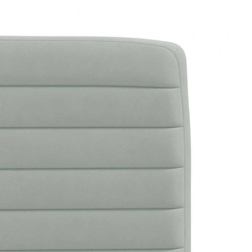 Drejelige spisebordsstole i fløjl - lysegrå, 2 stk.