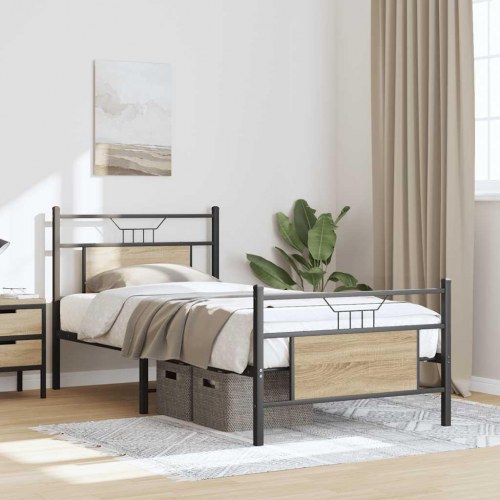 Sengeramme 90 x 190 cm uden madras - sonoma-eg