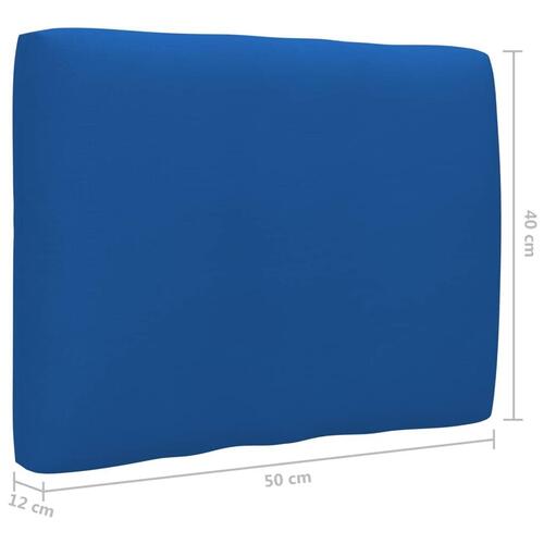 Pallehynde 50x40x12 cm stof kongeblå