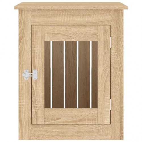Hundebur/endebord i konstrueret træ - 55 × 75 × 65 cm, sonoma-eg