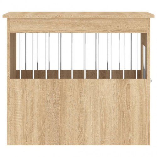 Hundebur/endebord i konstrueret træ - 55 × 75 × 65 cm, sonoma-eg