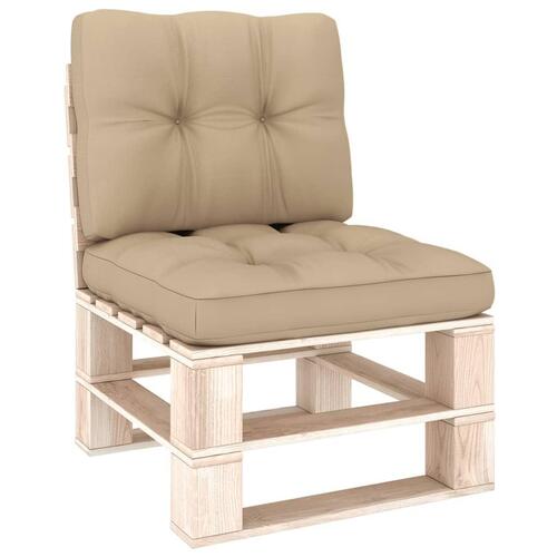 Pallehynder 2 stk. stof beige