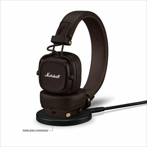Hovedtelefoner Marshall Major V BT Brun