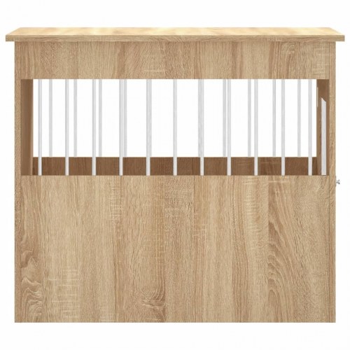 Hundebur/endebord 55×80×68 cm i konstrueret træ - sonoma-eg