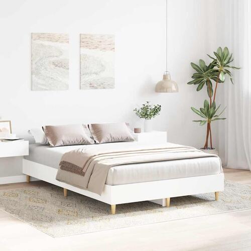 Sengestel uden madras 120x200 cm konstrueret træ hvid