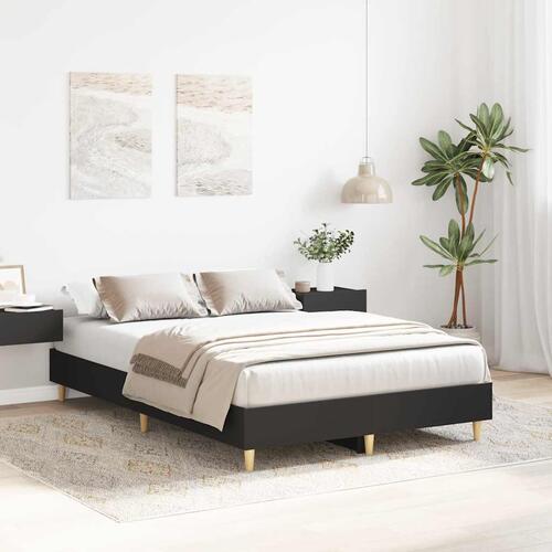 Sengestel uden madras 120x200 cm konstrueret træ sort