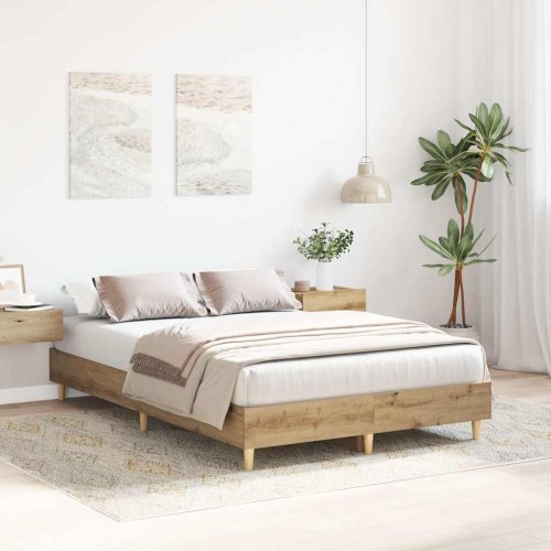 Sengestel uden madras 120x200 cm konstrueret træ kunsteg