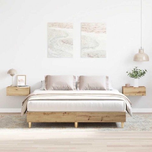 Sengestel 150 x 200 cm - egetræsfarve