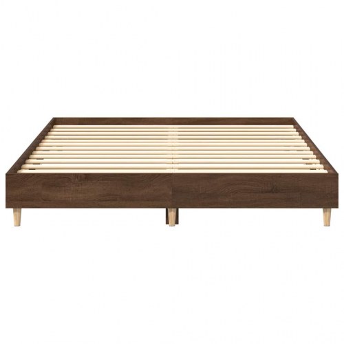 Sengestel 140 x 200 cm uden madras - brun eg