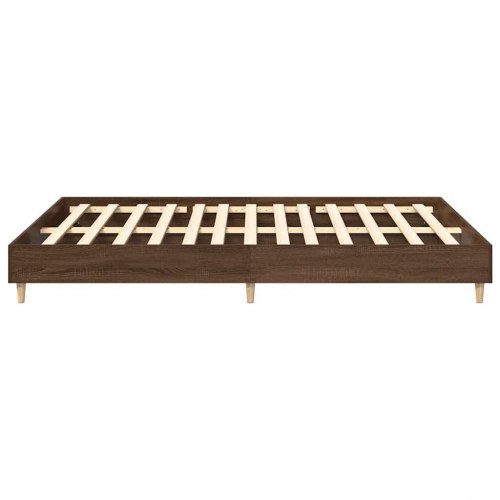 Sengestel 140 x 200 cm uden madras - brun eg