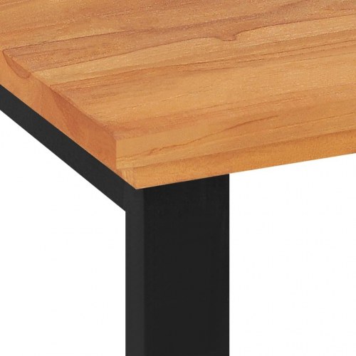 Skrivebord 140x45x75 cm massivt teaktræ