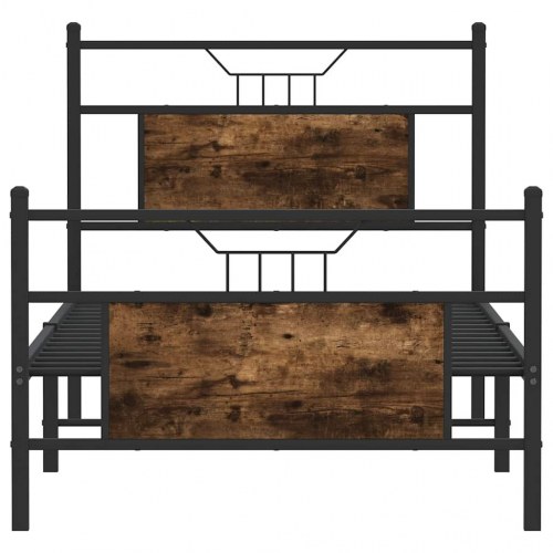 Sengeramme 80 x 200 cm i røget eg - uden madras