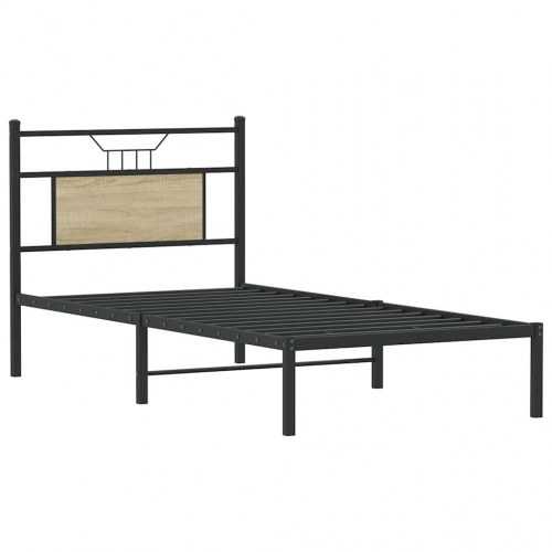 Sengeramme 90 x 190 cm med sengegavl - sonoma-eg
