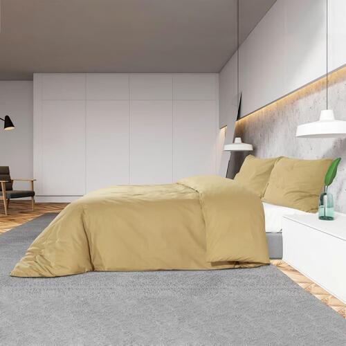 Sengetøj 260x220 cm let mikrofiberstof gråbrun