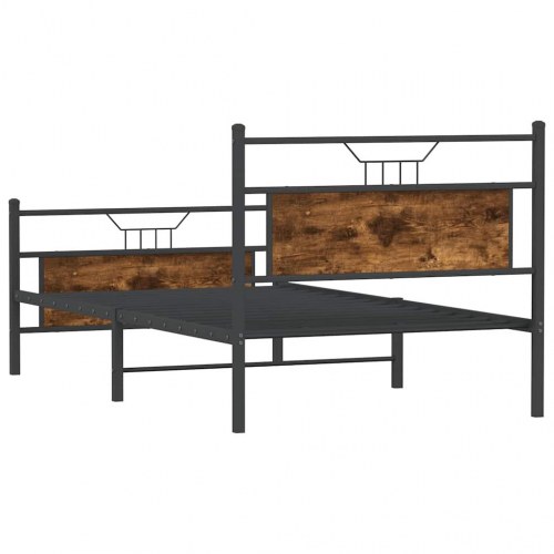 Sengeramme uden madras 107 x 203 cm - røget eg