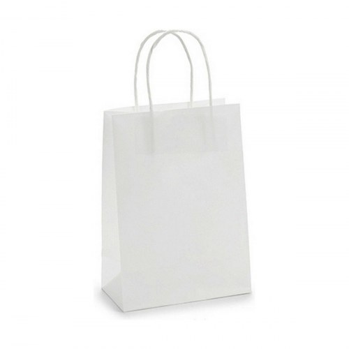 Papirpose 8 × 31 × 15 cm - hvid (3 stk.)