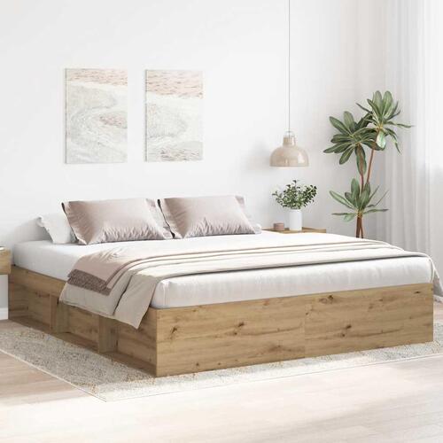 Sengestel uden madras 180x200 cm konstrueret træ kunsteg