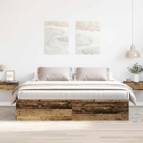 Sengestel uden madras 180x200 cm i antikt træ
