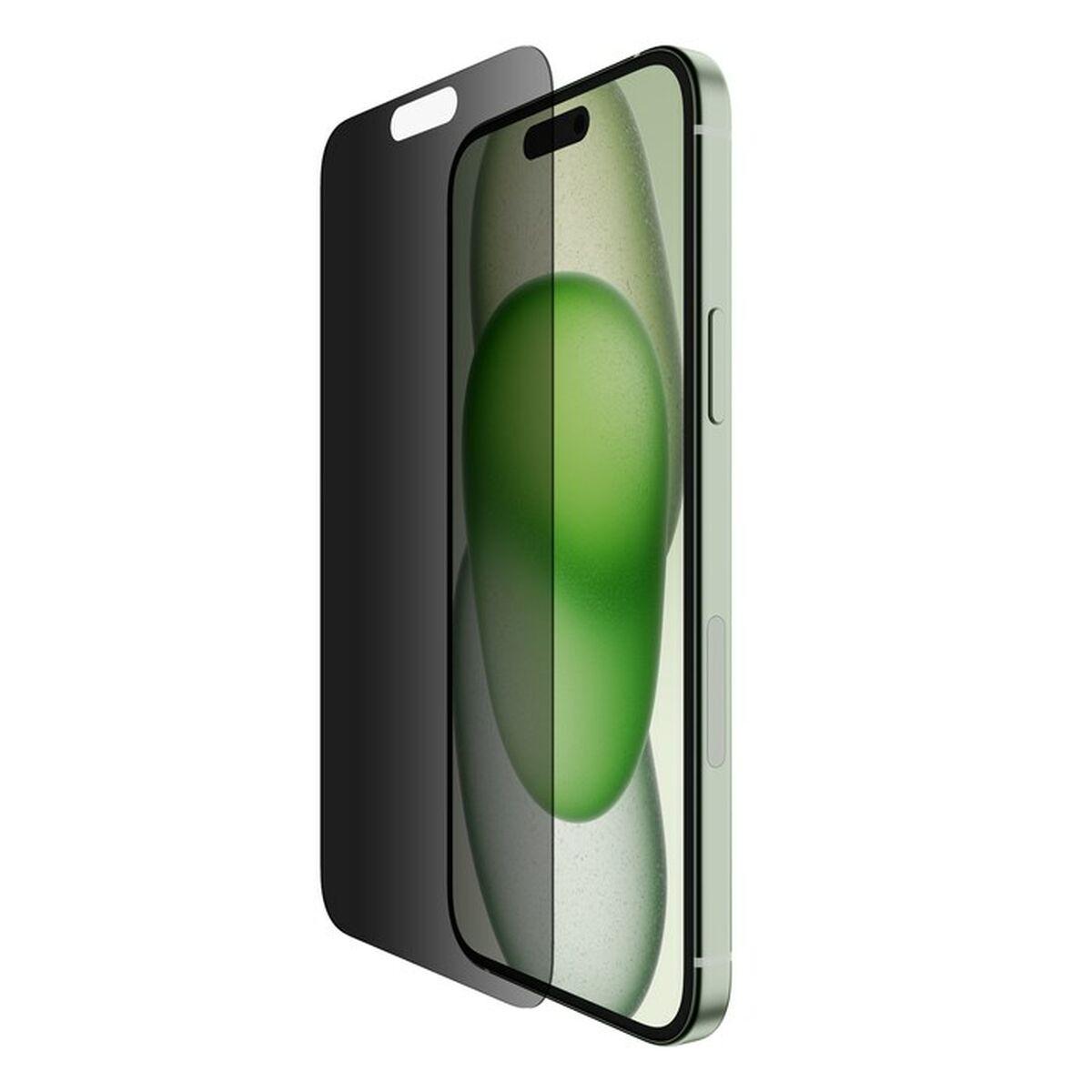 Belkin skærmbeskyttelse med privatlivsfilter til iPhone 15 Plus, sort