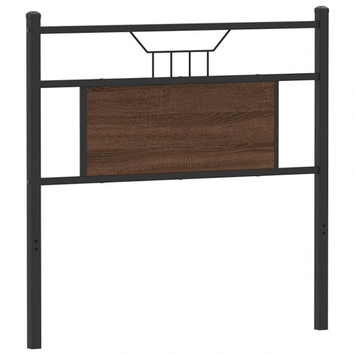 Sengegavl 75 cm - brun egetræsfarve