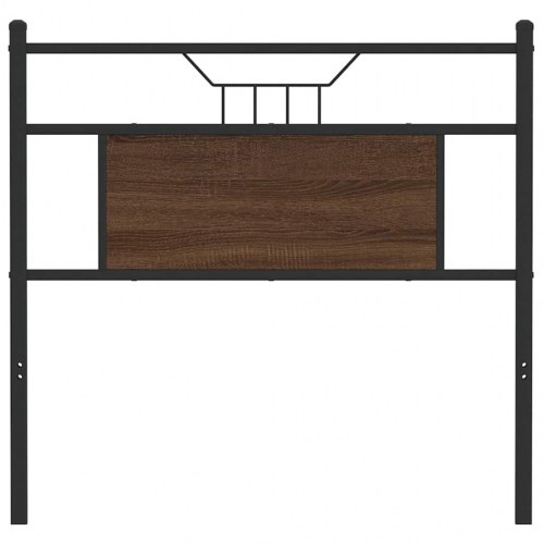 Sengegavl 75 cm - brun egetræsfarve