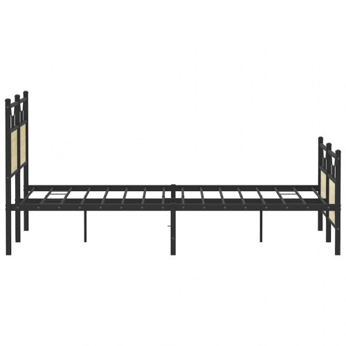 Sengeramme 140 x 190 cm med lamelbund - sonoma-eg