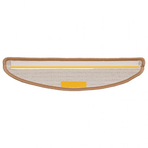 Trappemåtter halvrunde 30 stk. 56 x 17 x 3 cm - beige