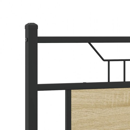 Sengeramme 150 x 200 cm med hovedgærde - sonoma-eg