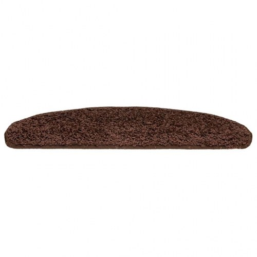 Trappemåtter 30 stk. halvrunde 65 x 21 x 4 cm - brun
