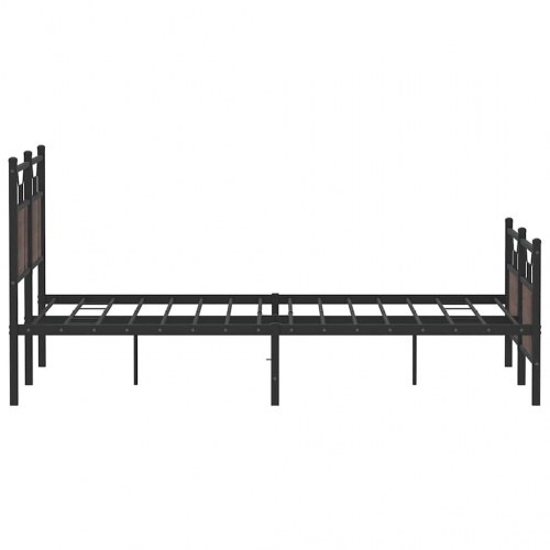 Sengeramme 140 x 190 cm uden madras - brun egetræ