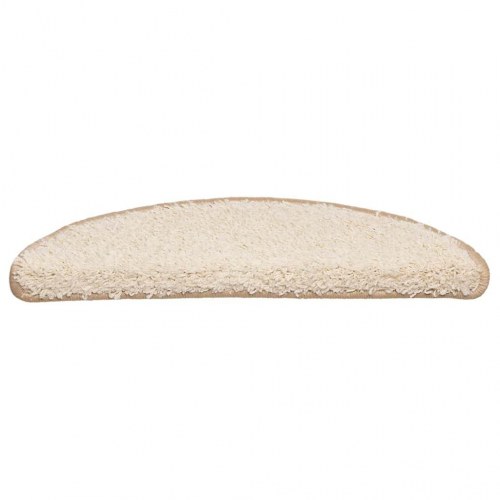 Trappemåtter 30 stk. 56 x 17 x 3 cm - cremefarvede halvrunde