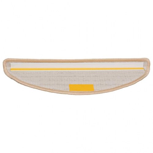Trappemåtter 30 stk. 56 x 17 x 3 cm - cremefarvede halvrunde
