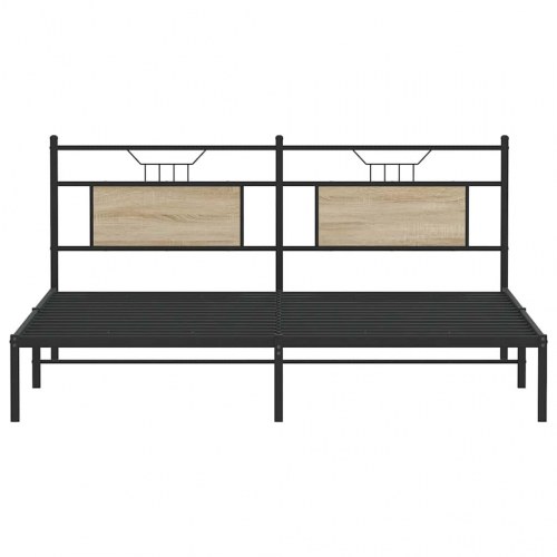 Sengeramme med sengegavl 183 x 203 cm - sonoma-eg