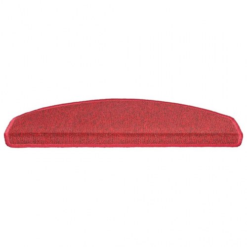 Trappemåtter 30 stk. halvrund 65 x 24 x 4 cm - rød