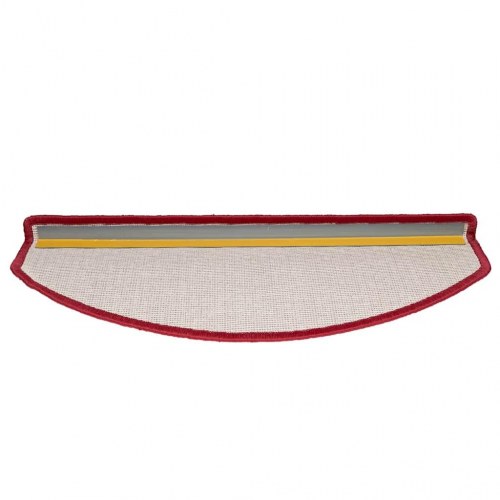 Trappemåtter 30 stk. halvrund 65 x 24 x 4 cm - rød