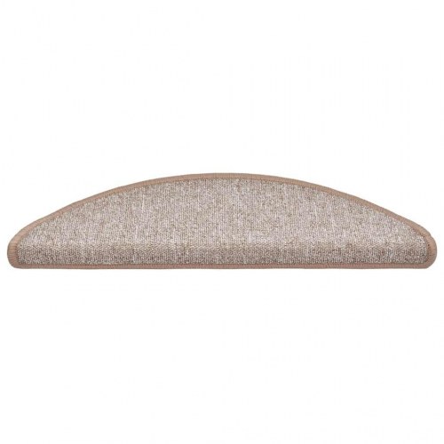 Trappemåtter halvrunde 30 stk. 56 x 17 x 3 cm - lysebrune